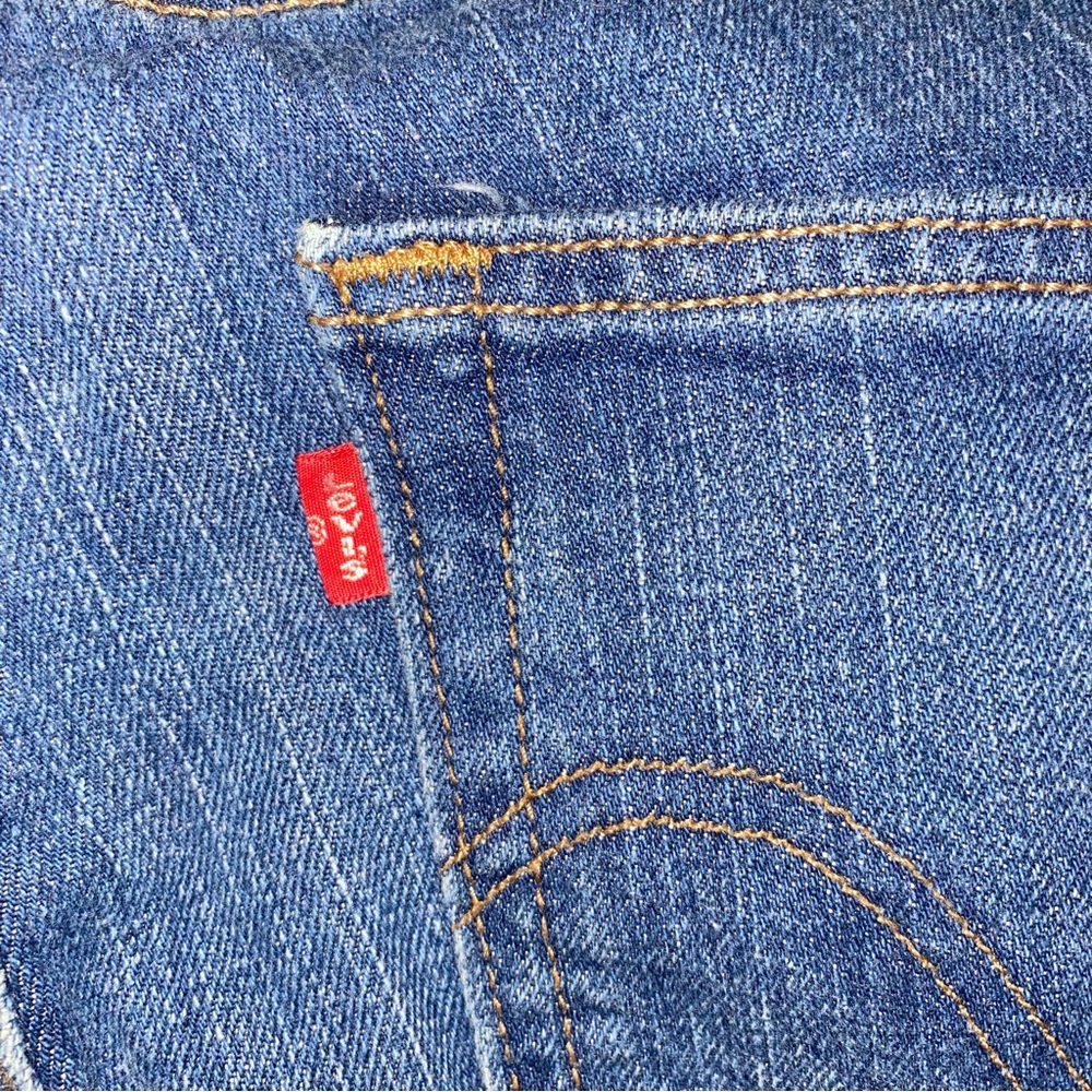 Levi's Size 10 Medium Curvy Boot Cut 529 Jeans - Dark Blue - Picture 8 of 15